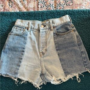 Denim Patchwork Women Shorts